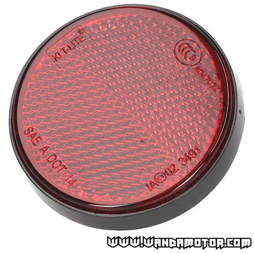 Reflector round M6X55mm red